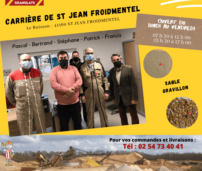 Quoi de nouveau sur la carrière de SAINT-JEAN ?