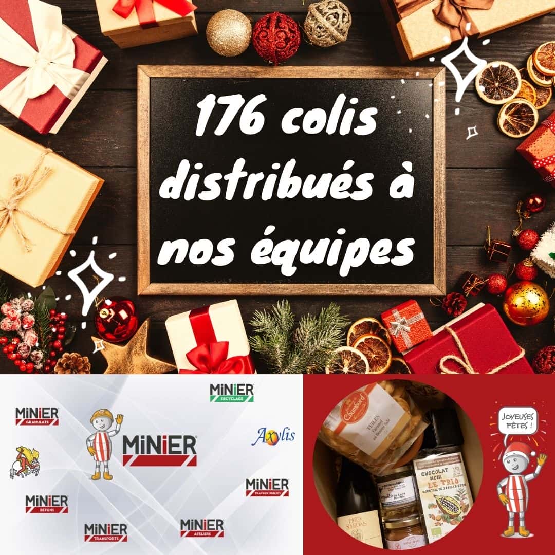 176 colis distribués à nos équipes Cadeaux de fin d'année