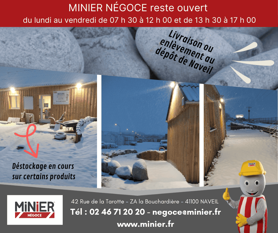 Minier Négoce sous la neige