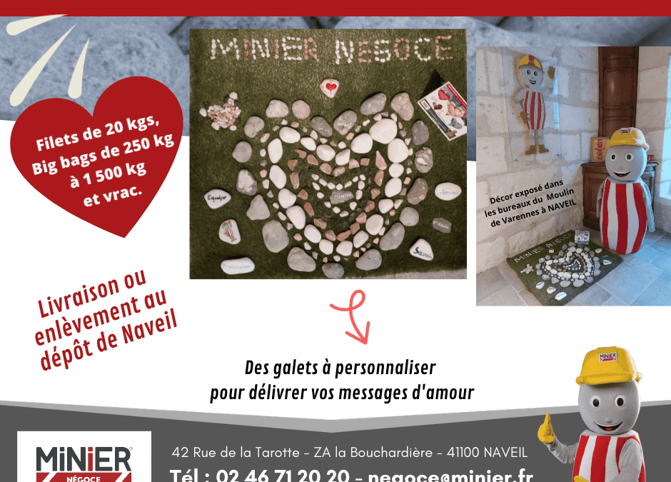 MINIER NÉGOCE vous souhaite une Joyeuse St Valentin