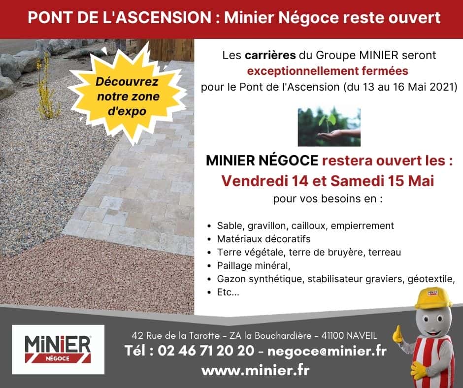 NOUVEAUX HORAIRES - Négoce Nouveaux horaires MINIER NEGOCE