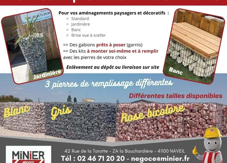 Nouveaux produits chez Minier Négoce : LES GABIONS