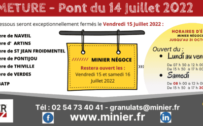 Pont – Vendredi 15 Juillet 2022 – quels sites ouverts ?